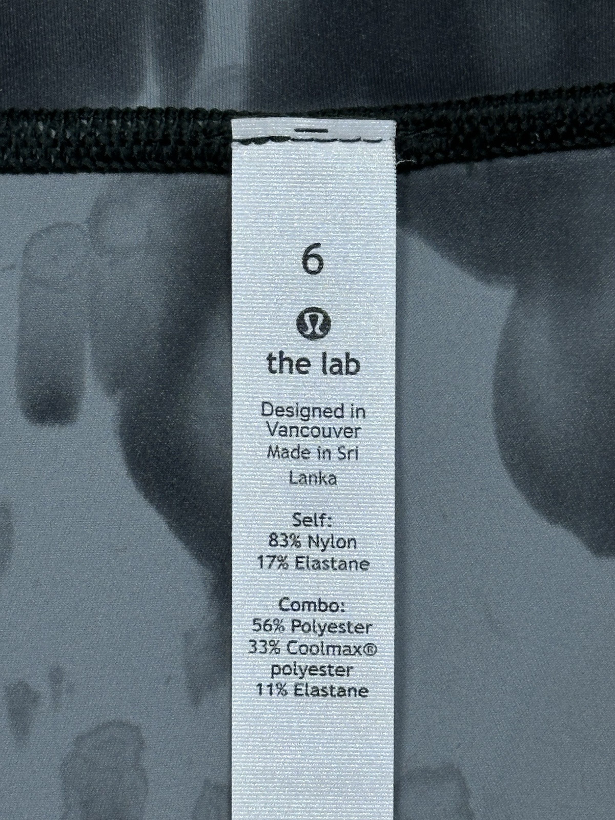 Lululemon Lab Wunder Under 28” Inches Inseam Hi Rise Camo Size 6 CAST/GRY 32847