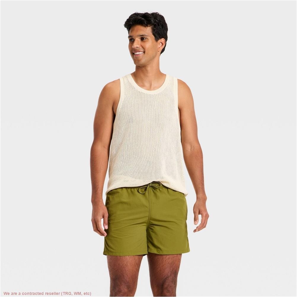 Men’s 5” Swim Trunks – Goodfellow & Co Olive Green M *SEE DEAL!!!*