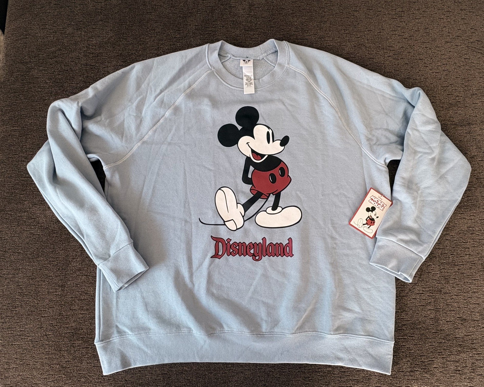 Disney Disneyland Mickey Baby Blue Crewneck Sweater XL