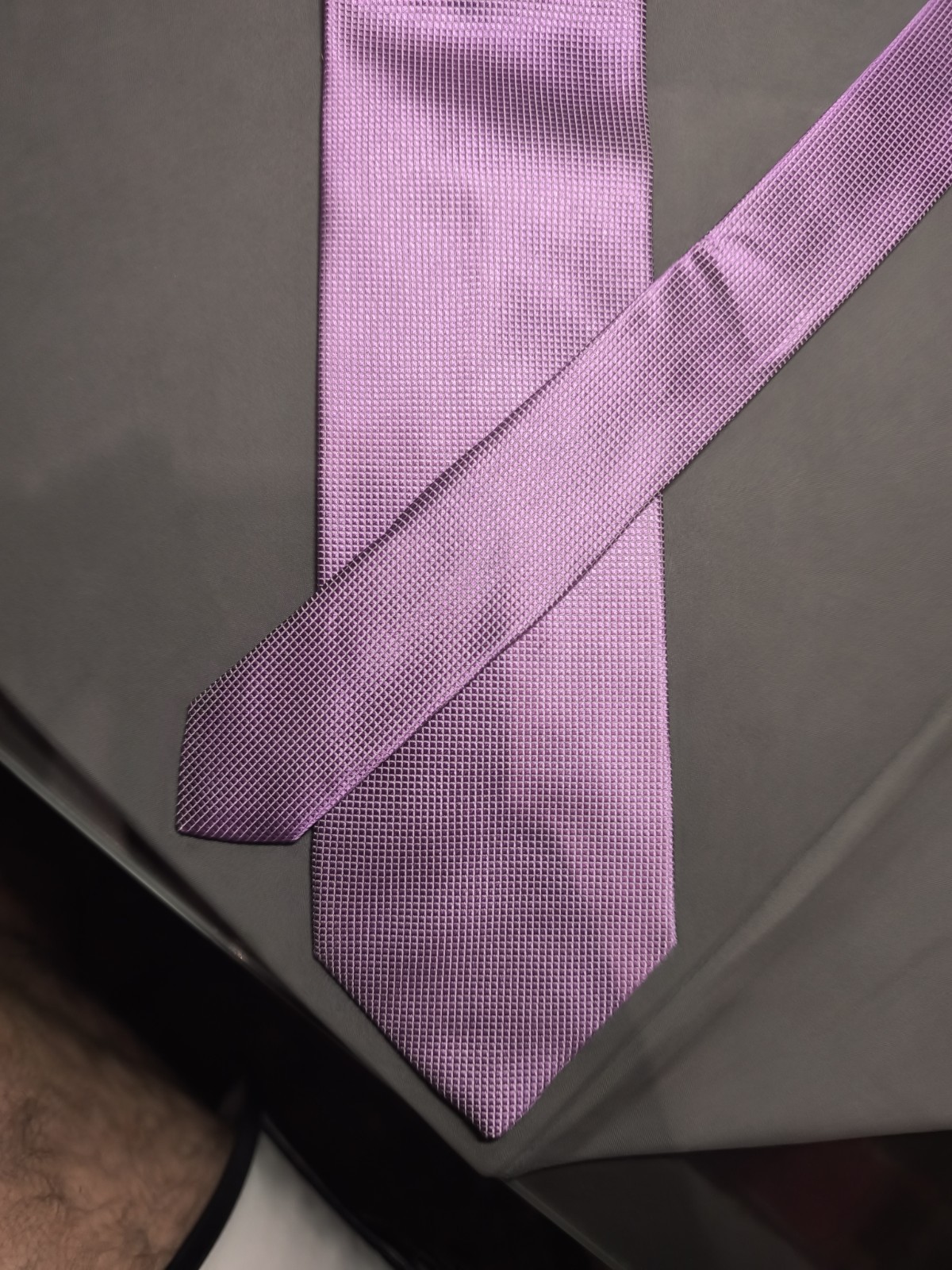 Clerici – Solid Color Lilac Silk Tie Made in Italy