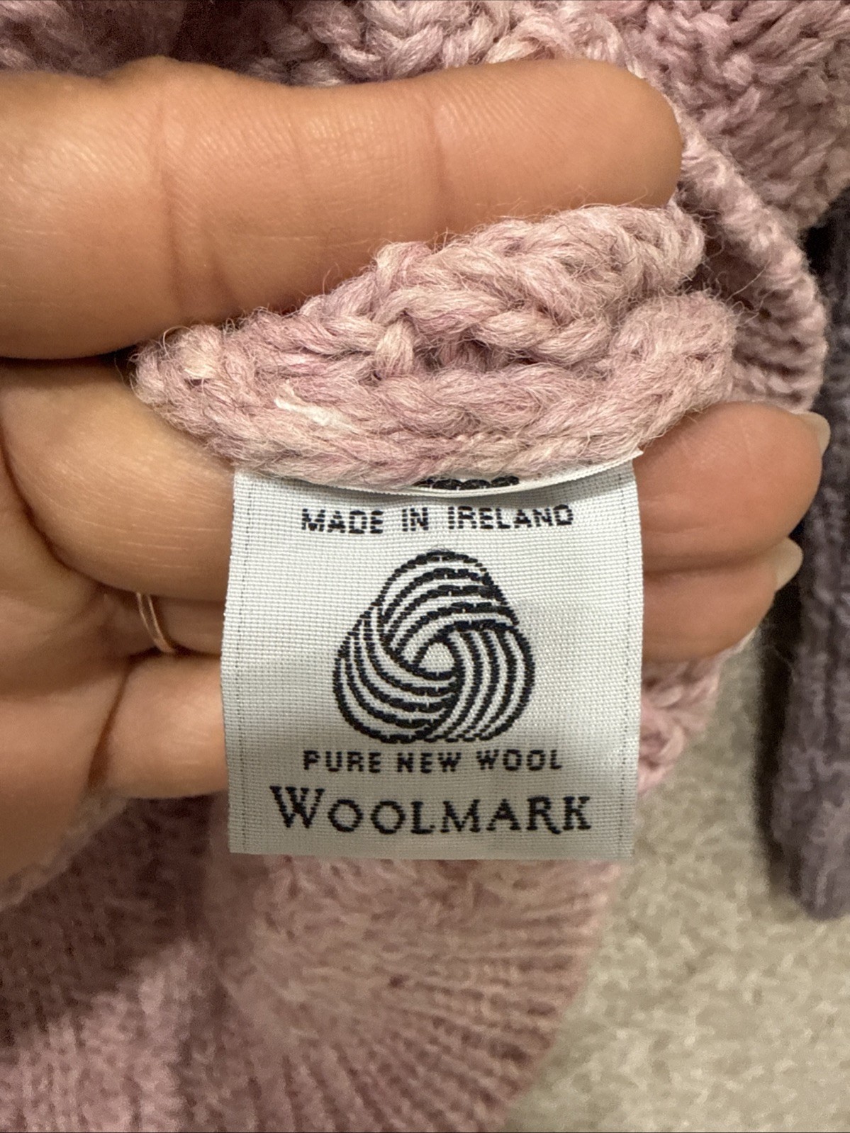 John Molloy Donegal Ireland Sweater Womens Sz XL Wool Cable Chunky Knit NEW NWT