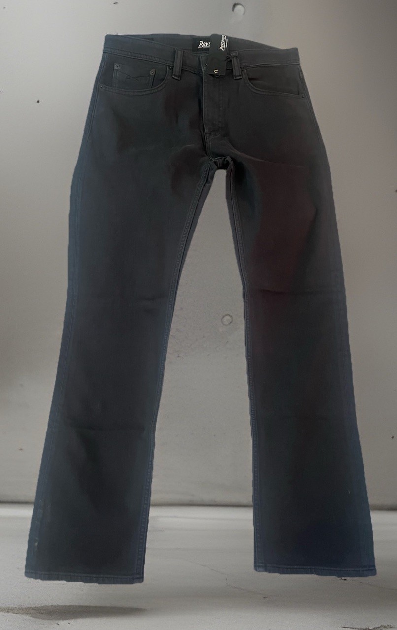 Revtown Sharp Jeans Mens 32×30 Slate Blue Stretch Denim Dark Wash NWT