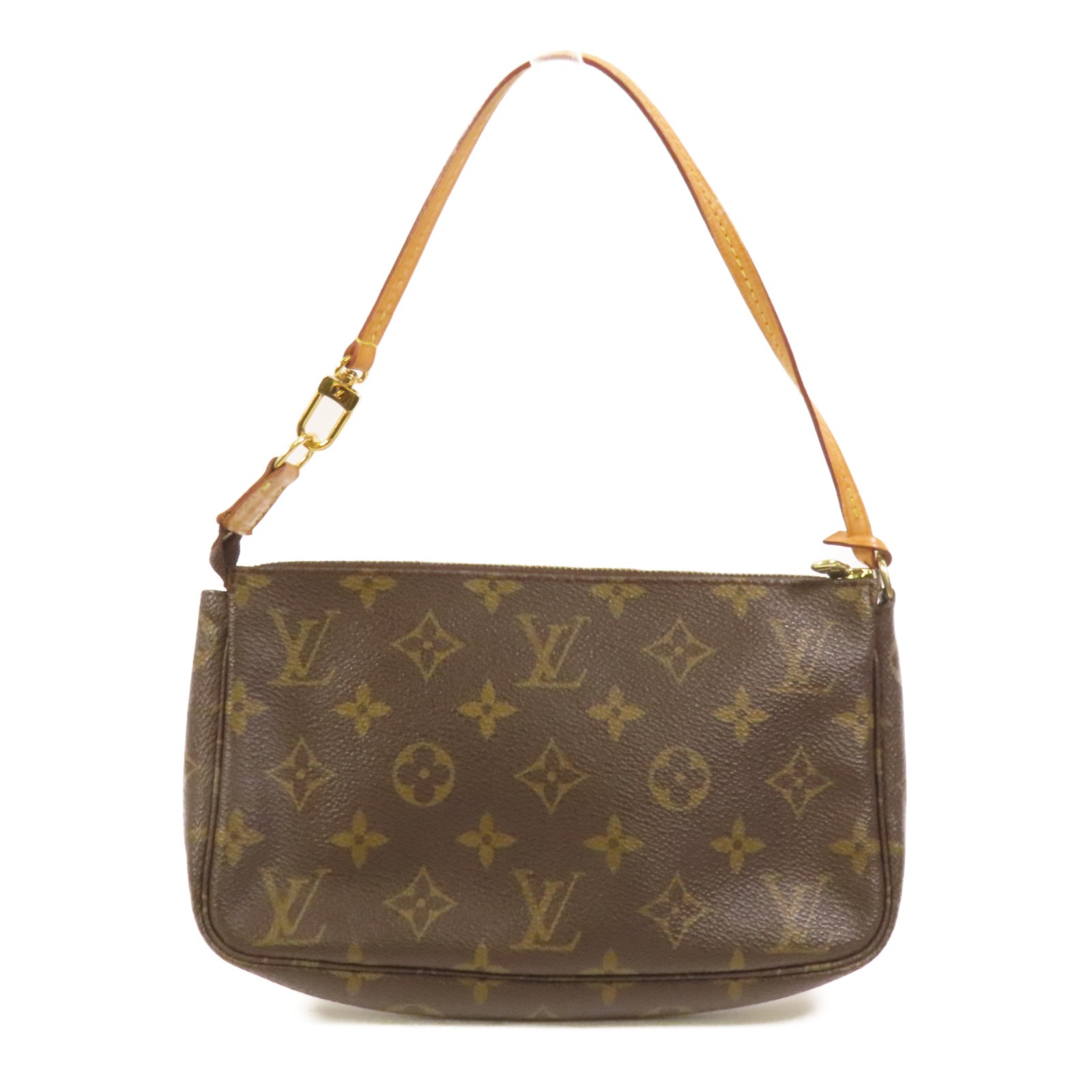 LOUIS VUITTON LV GHW Pochette Accessoires Pouch Handbag M51980 Monogram Brown