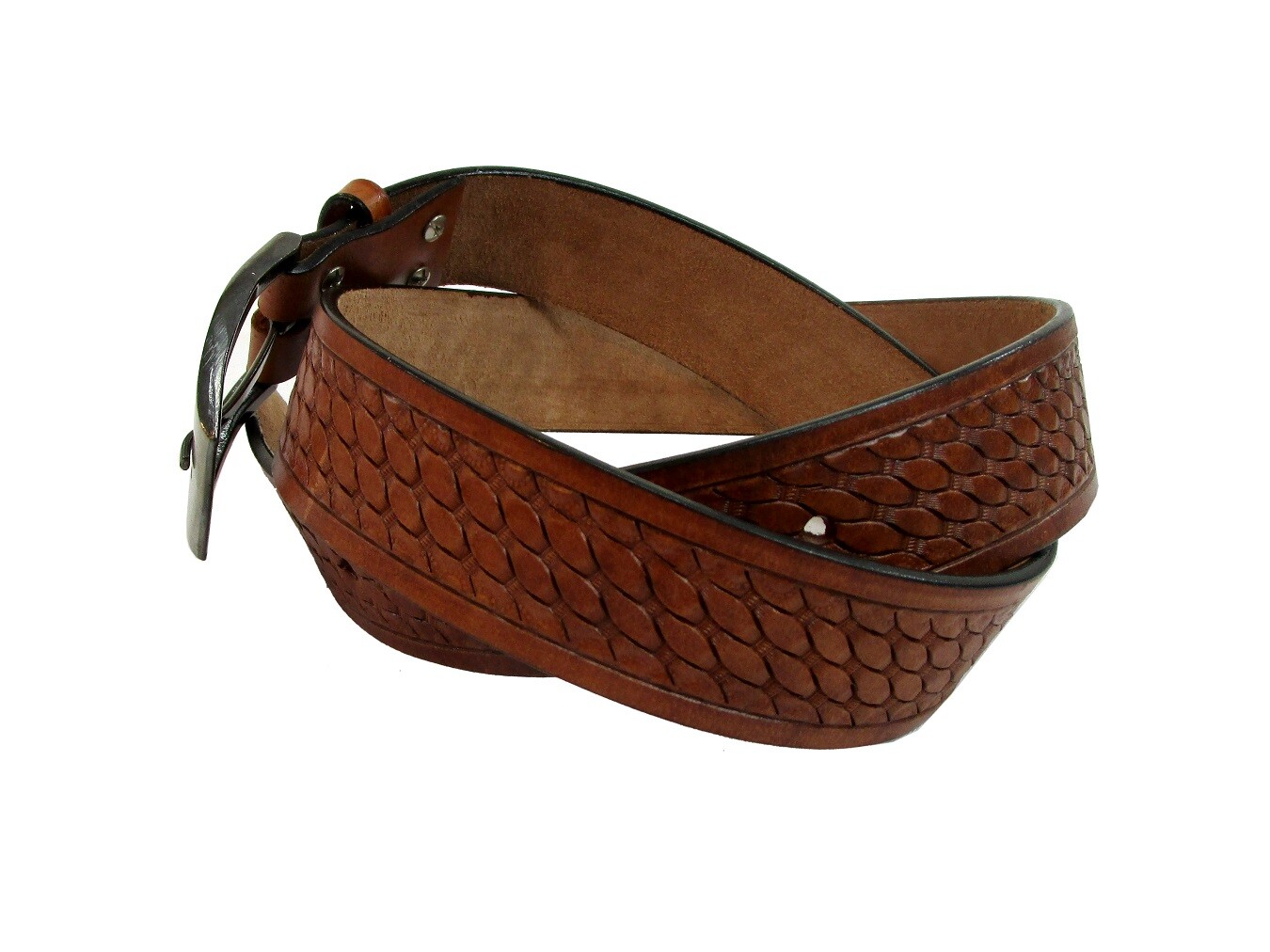 WESTERN BELTS FOR MEN TOOLED LEATHER WORK BELT CASUAL FOMRAL WEAR 32 TO 50