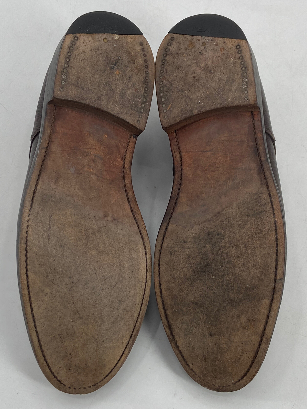 Bowen Men’s Oxford Dress Shoes Brown Leather Size 10 M Made in England