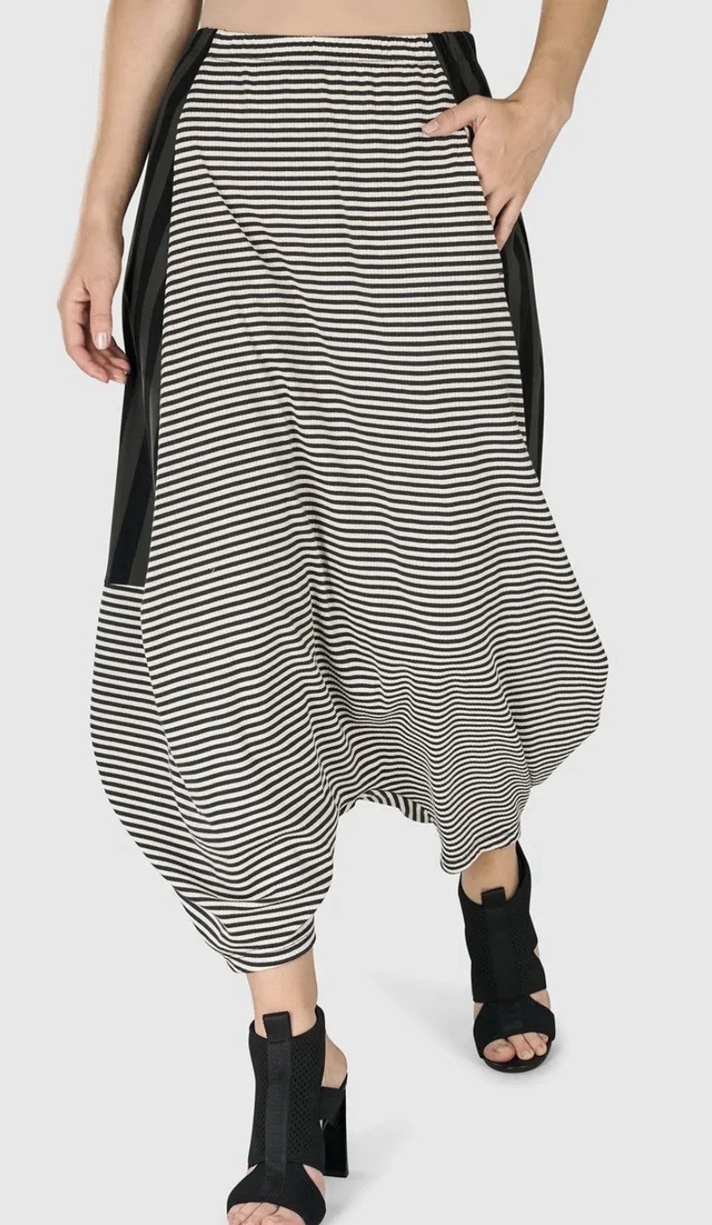 Alembika Urbam Imperial Harem Pants Striped XL with Tags