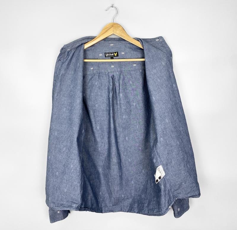 Men’s Lyle & Scott Shirt Navy 40 /L / 48