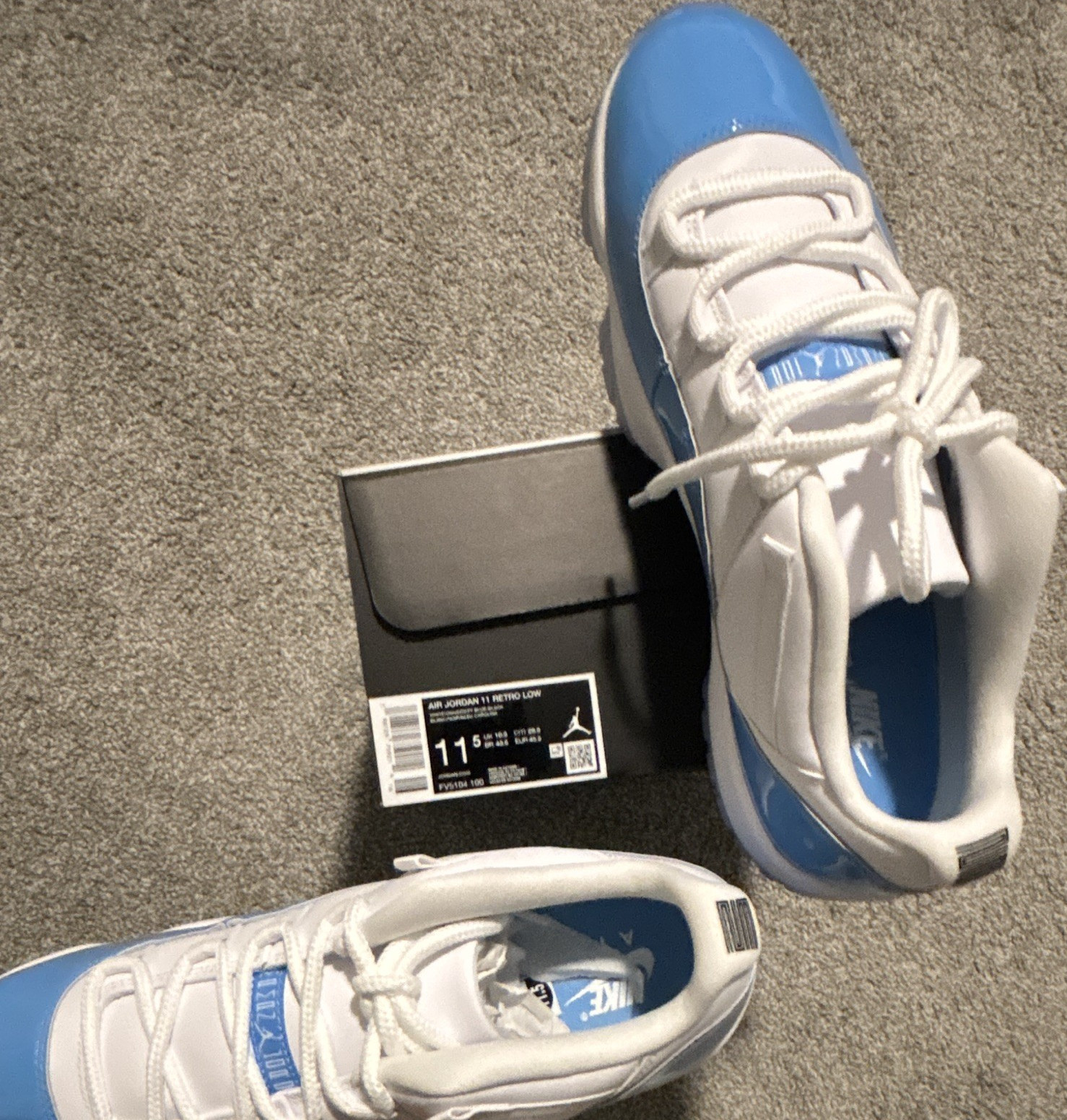 Jordan Air Jordan 11 Retro Low UNC White/University Blue/Black FV5104-100