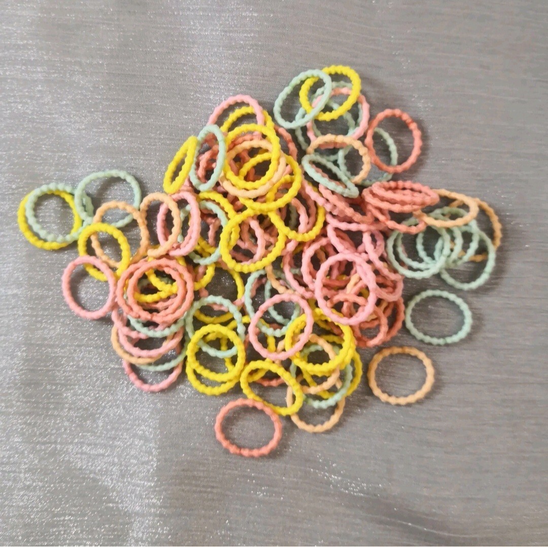 50Pcs Baby Mini Hair Ties Elastics Ponytail Holders Elastic Bands Womens Girls