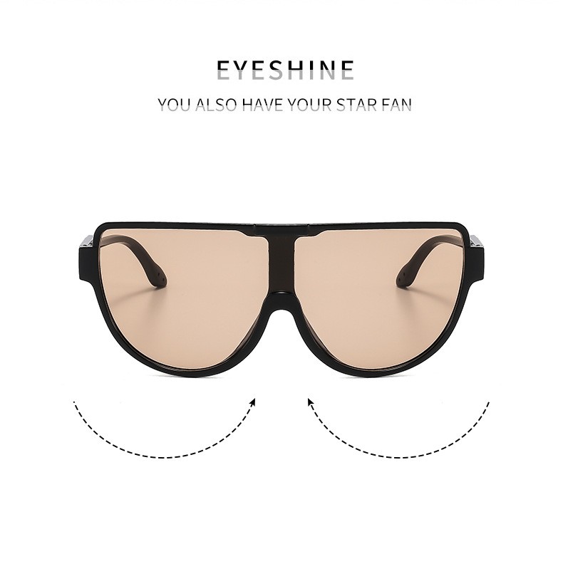 Trendy Semi Circle Sunglasses High End Unisex UV Protection Shades
