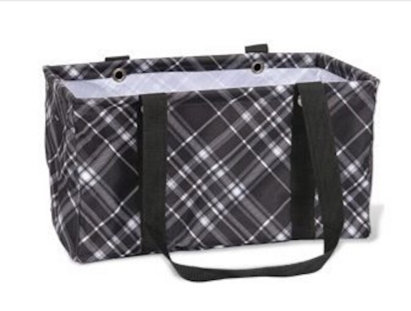 BN Thirty One MEDIUM UTILITY beach tote storage laundry Bag 31 Pick me plaid