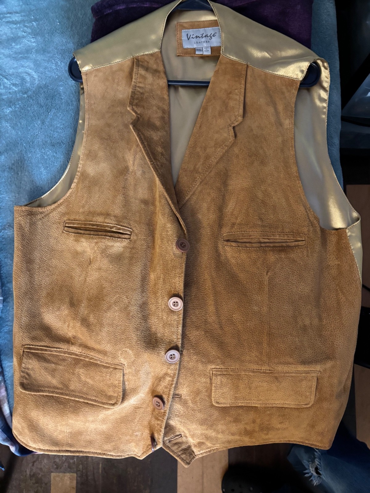 leather vest mens 2xlt