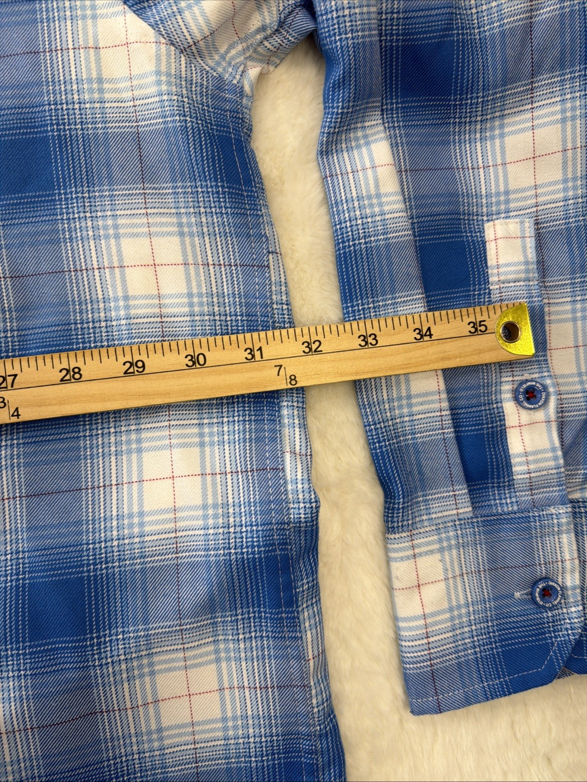 Dixxon Flannel Co The Winfield 92 Blue Plaid Snap Front Shirt Men’s 5XL