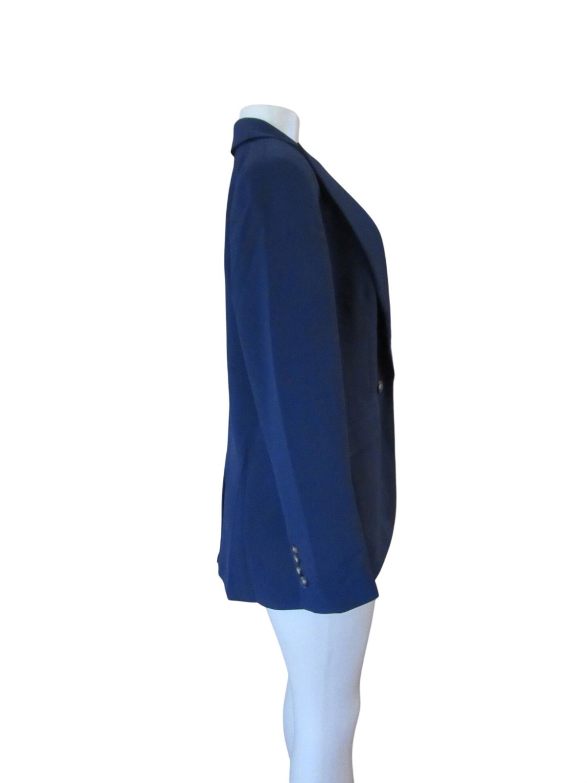 Ann Taylor Navy Single-Button Slightly Stretch Blazer Sz 10