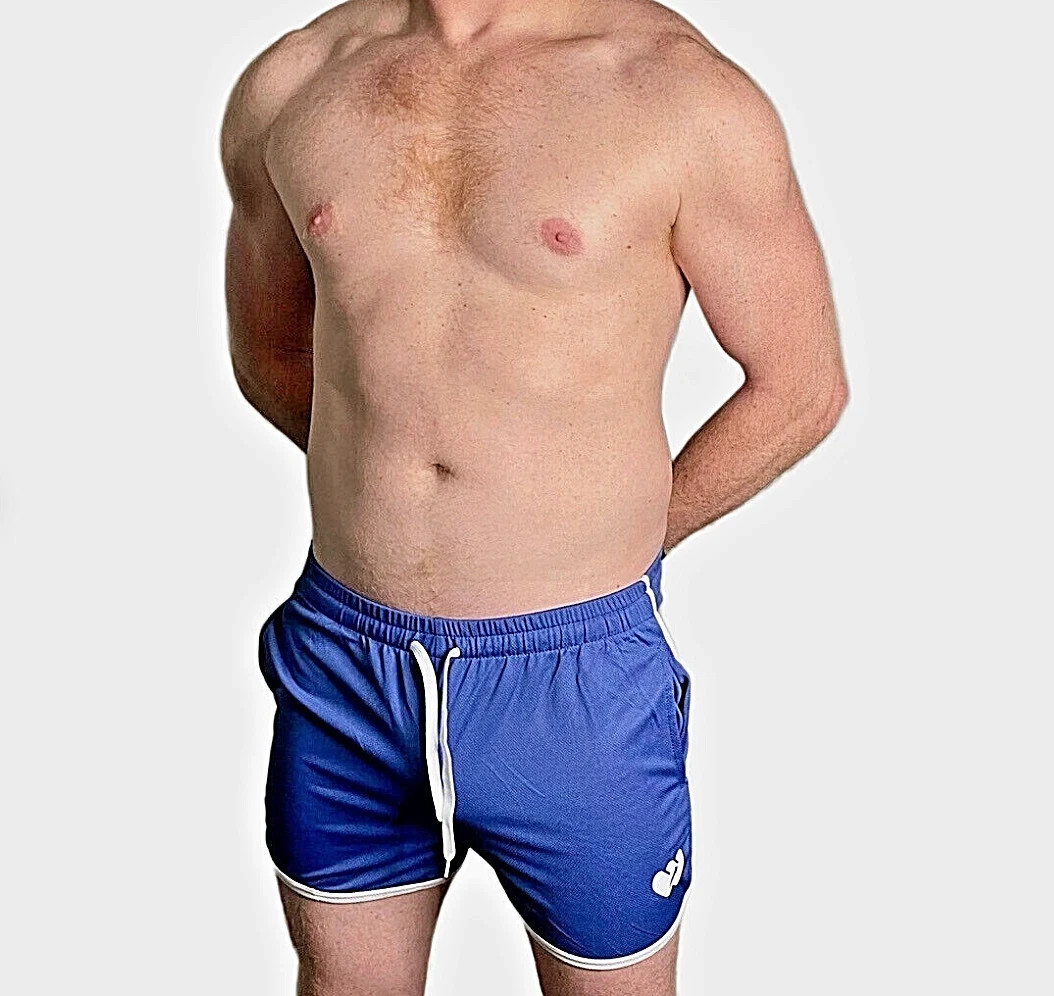 Men’s MoveFree 80’s Retro Gym Fitness Shorts for Indoor and Outdoor Activities