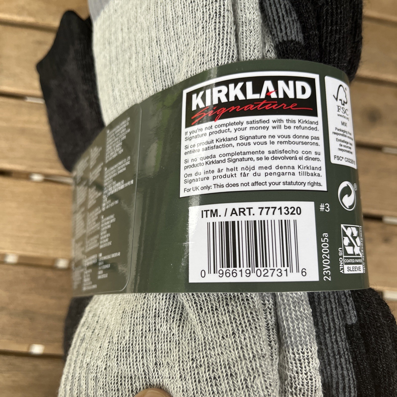 Men’s Kirkland Merino Wool Sock, 4 Pair