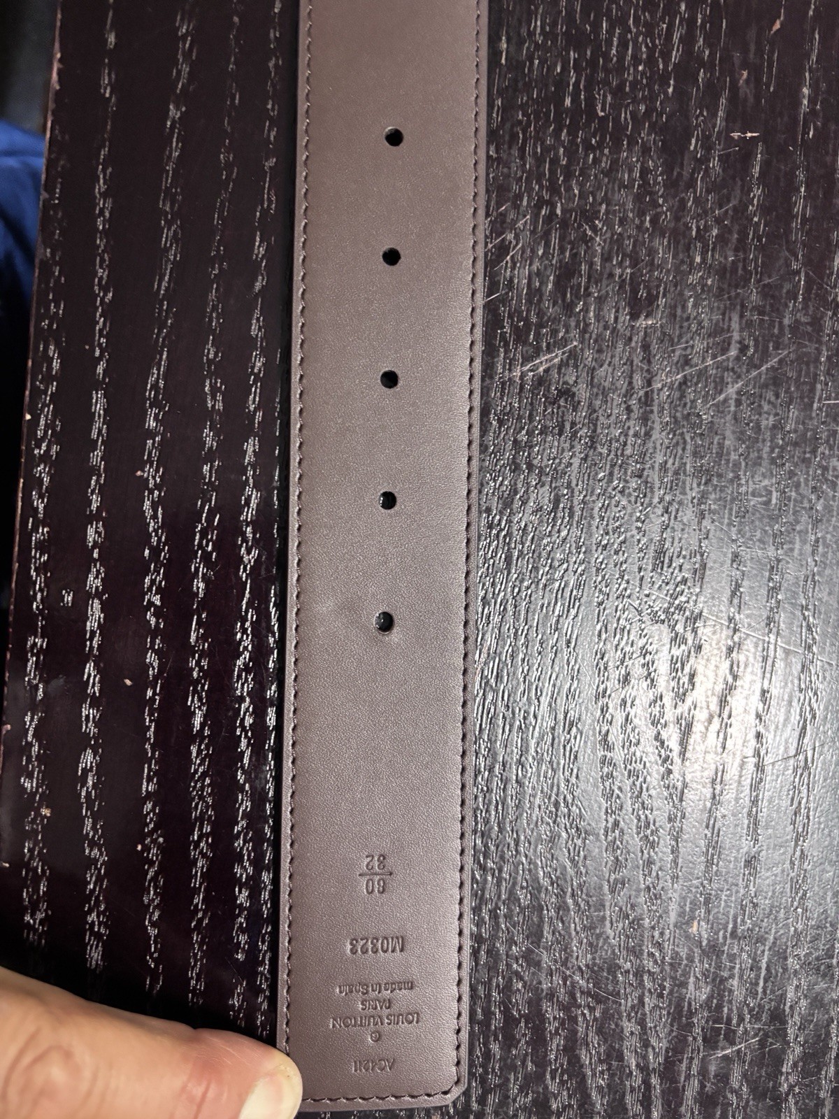 Authentic Louis Vuitton LV Initiales Monogram Canvas Belt Gold Buckle 28-30