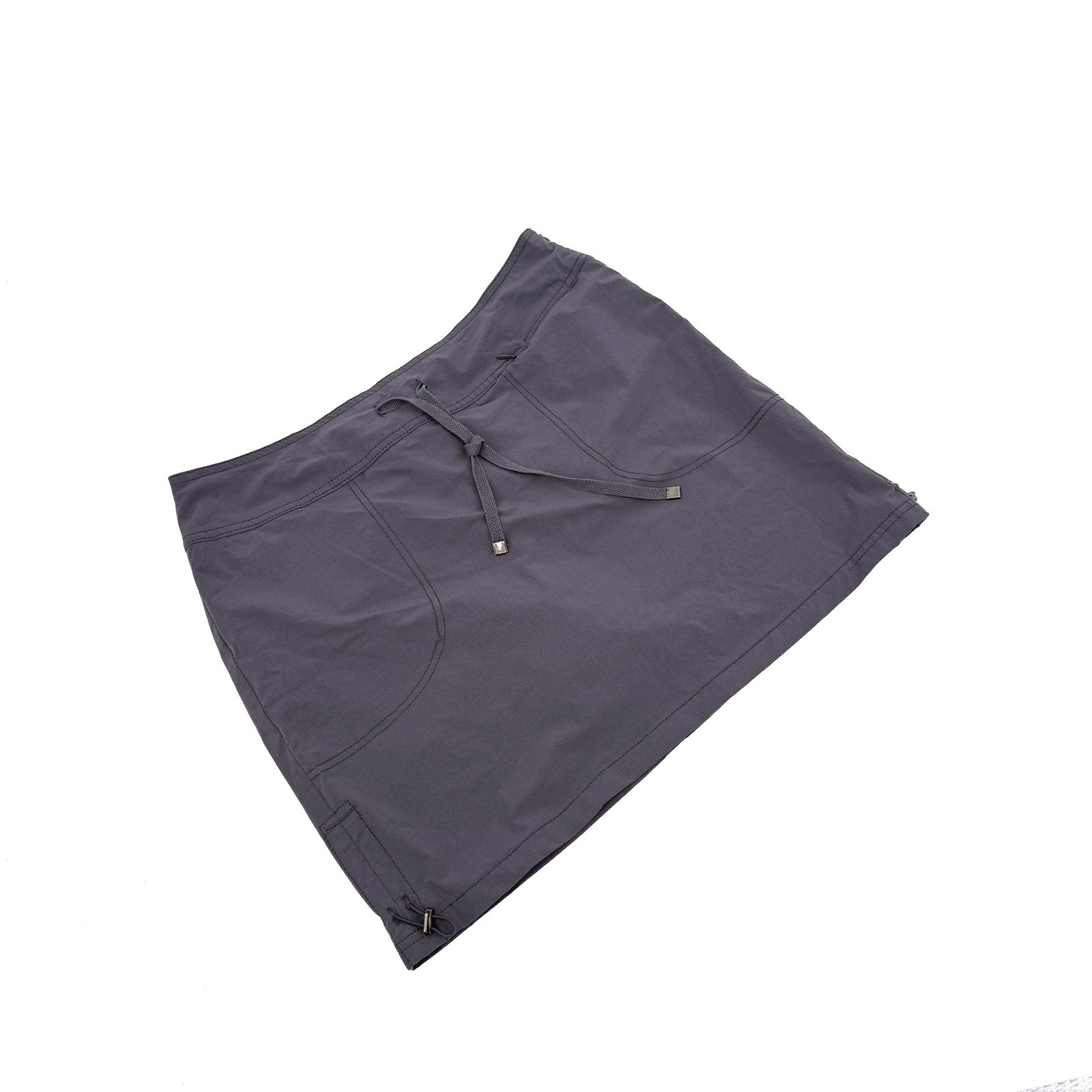 Green Tea Skort Women Large Gray Active Drawstring Hiking Athletic Performance