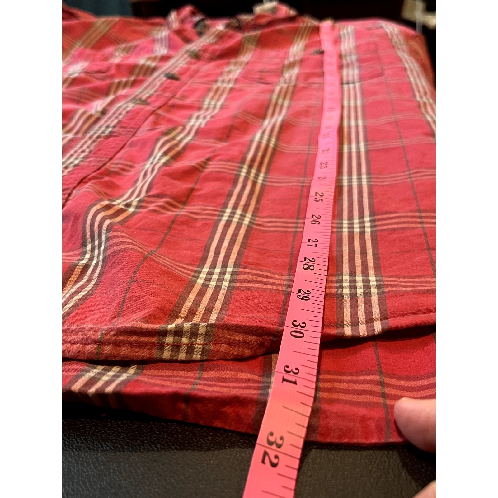 Vintage Schmidt Red Plaid Flannel ShirtXL Cotton Button Up Workwear Outdoor