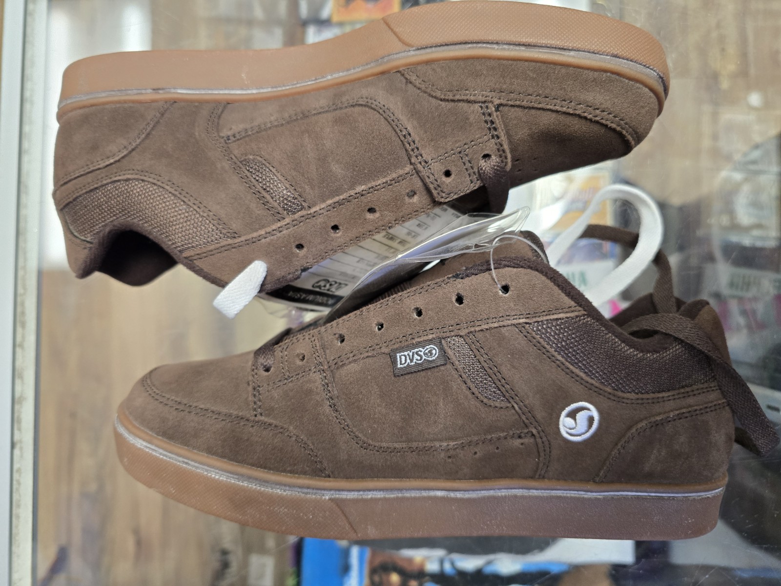 Vtg DVS Kerry Getz 5 Shoes Brown Sample Skate Skateboarding Size 8.0