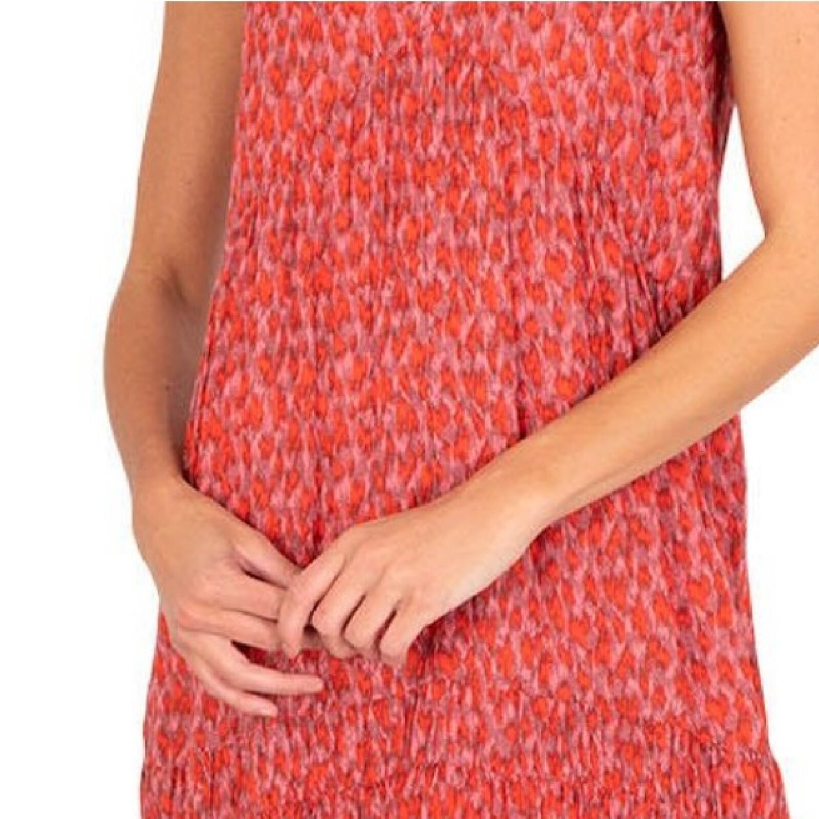 Joie Women’s Tiered Sleeveless Maxi Dress, 100% Cotton Easy Care, Tea Rose Red
