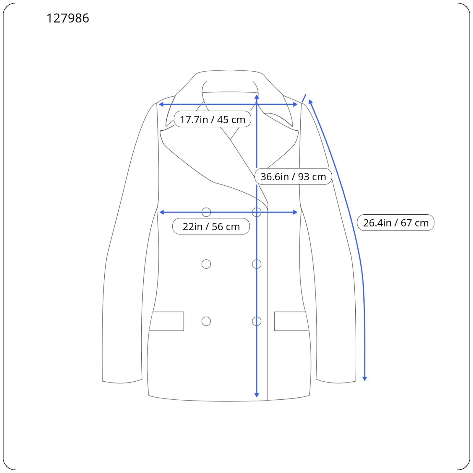 Tommy Hilfiger Coat Mens Small Wool Blend Single Chest Medium Length Herringbone