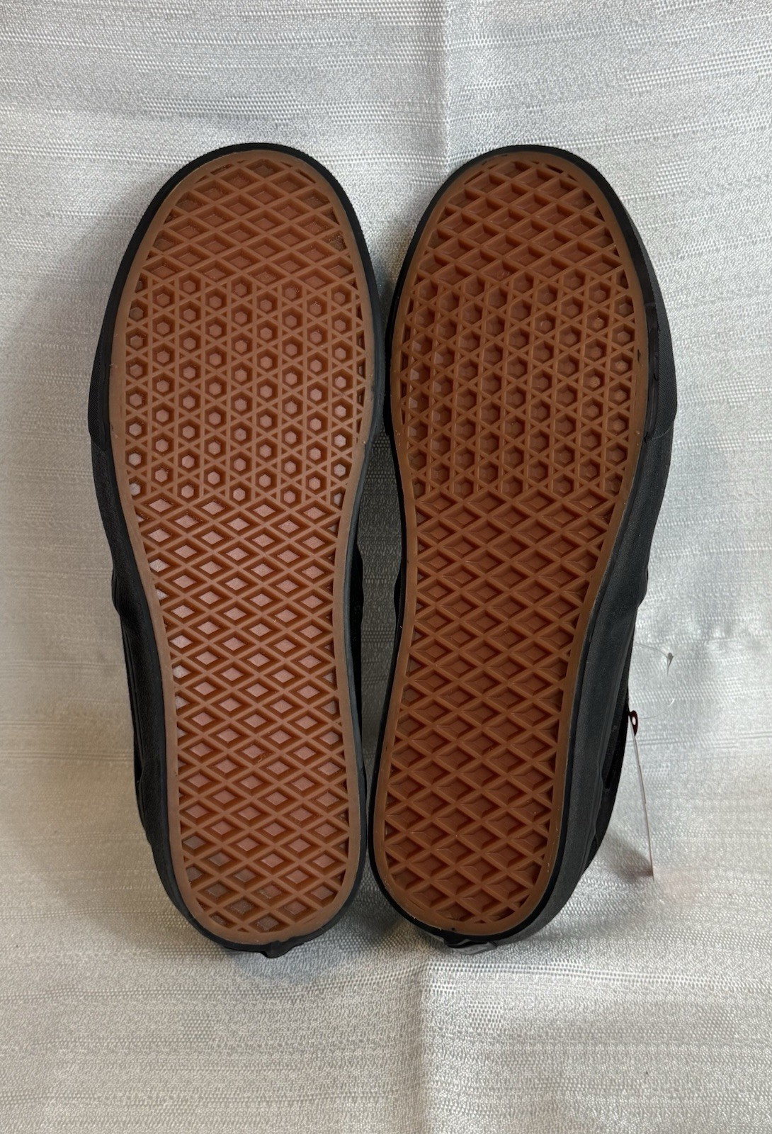 Vans Men’s Asher Slip On Double Black Canvas Casual Skate Shoes Size 10.5 NIB