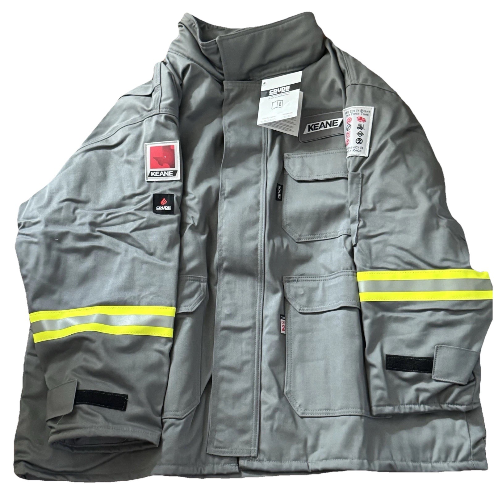 CrudeFR Insulated Parka (Reflective), CAT 2 Protection, Flame Resistant *NEW*