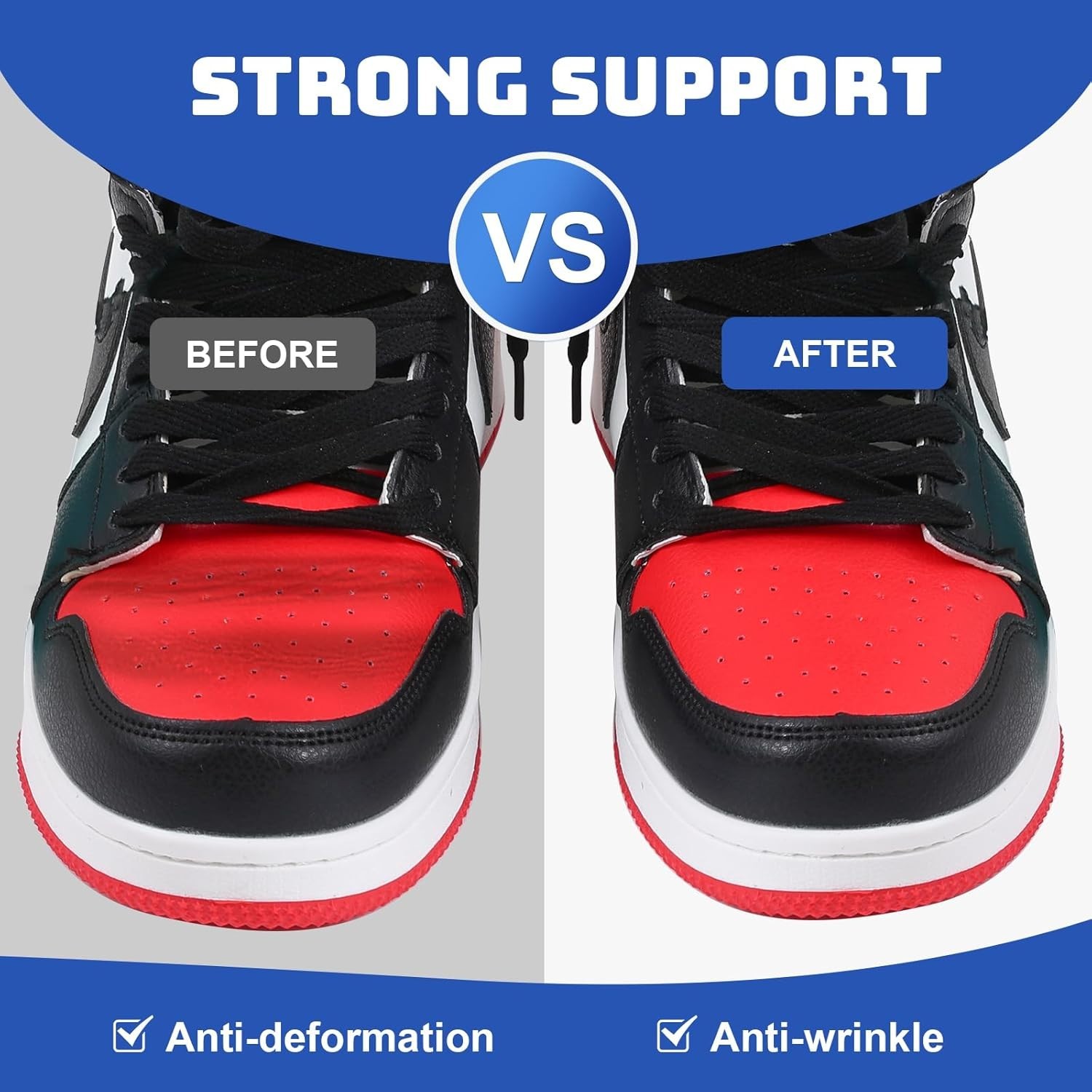 Comfortable Shoe Crease Protectors for Sneakers Sizes 7 to 13 Easy to Use
