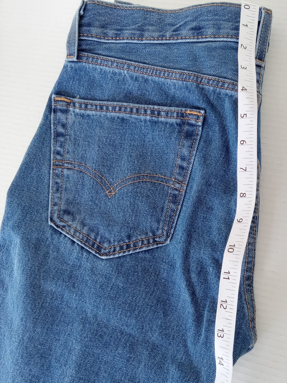 32×29 Levis Mens 505 Regular Fit Jeans Stonewash Blue Denim Straight Leg NWT