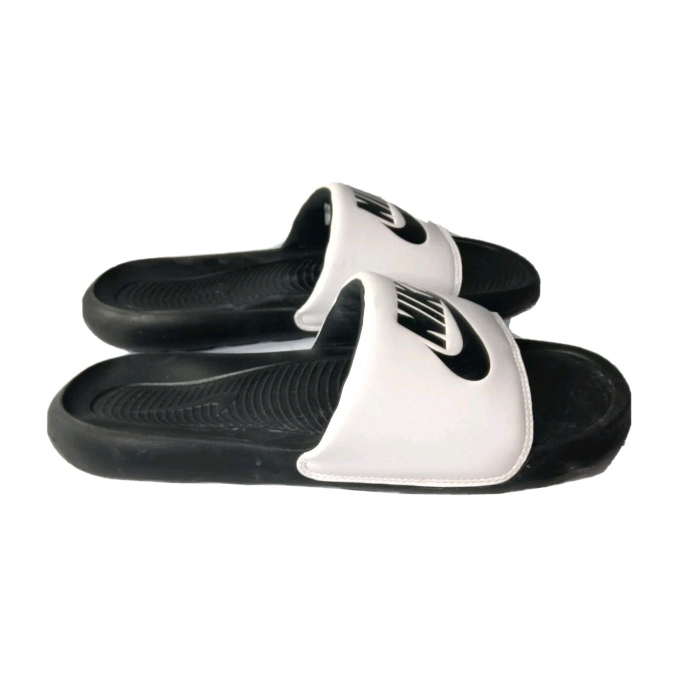 Nike Victori One Sandals Mens Size 12 M Shoes White Black