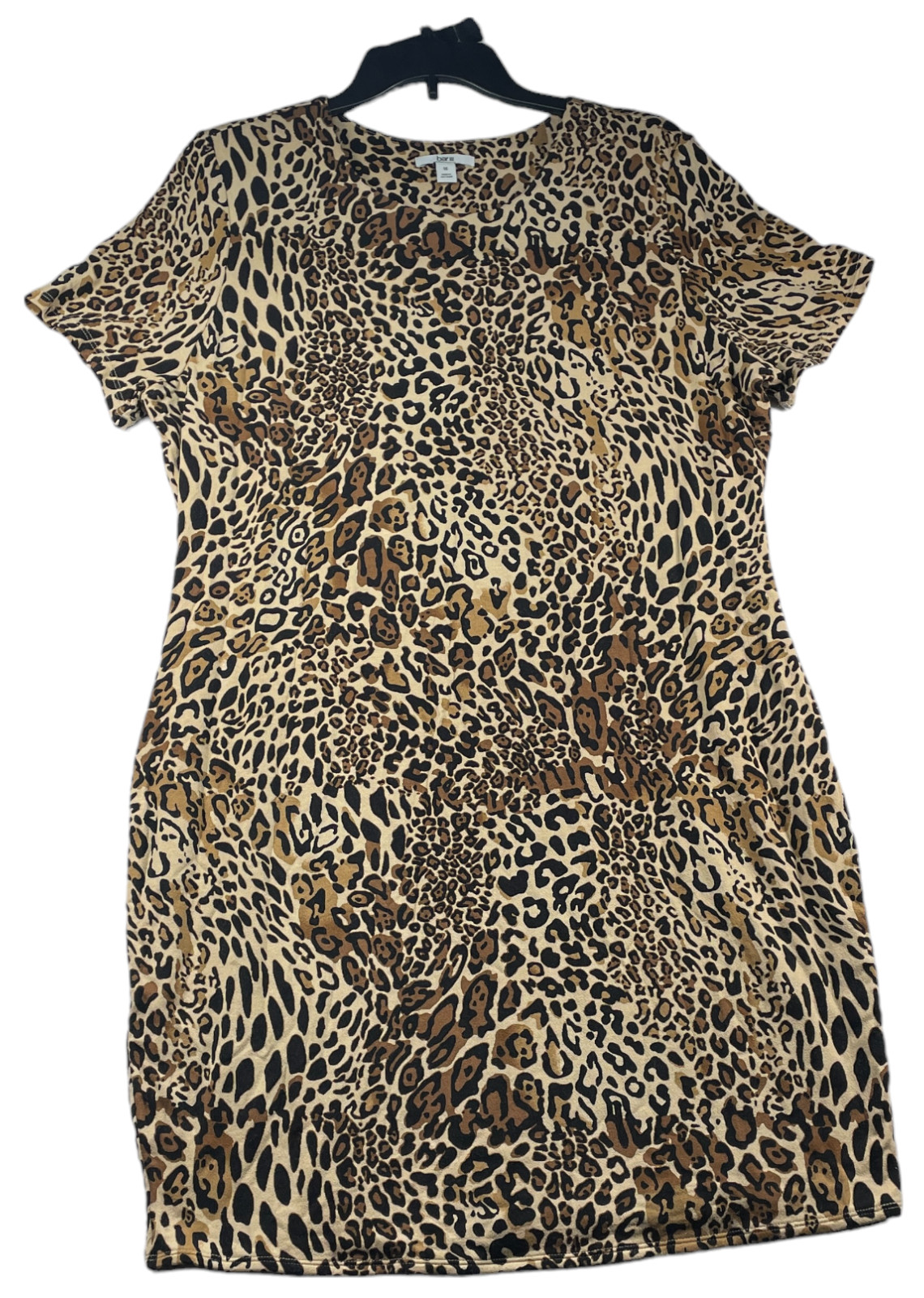 Bar III Dress Womens Plus size 1X Animal Cheetah Print Bodycon Stretch New