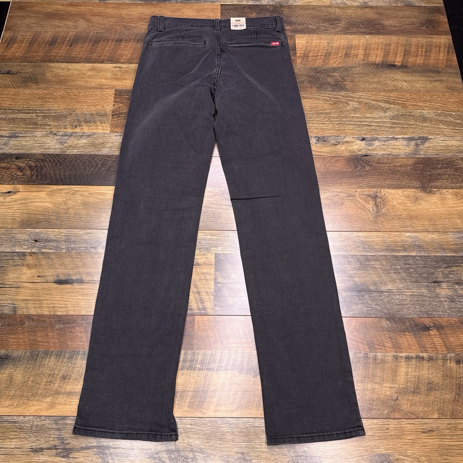 Levis 314 Shaping Straight Jeans Womens 27 Black Mid Rise Stretch 27×32 New
