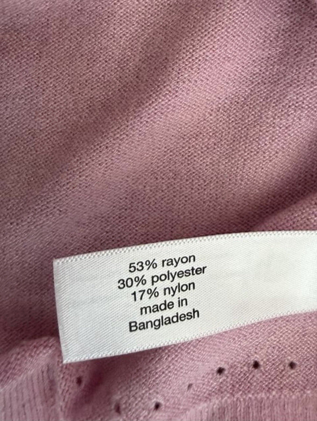 Lane Bryant Women’s 10/12 Pink Solid Knit Crew Neck Long Sleeve Pullover Sweater