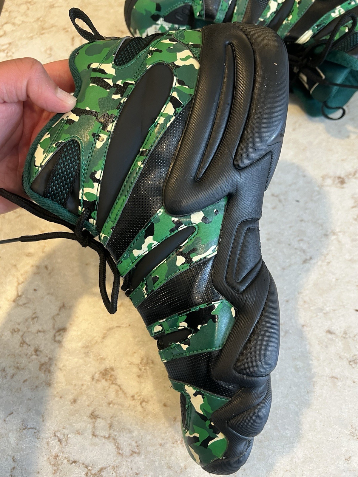 Adidas Crazy 8 Shoes Mens Size 11.5 Camo Green Basketball Sneakers Kobe G59054