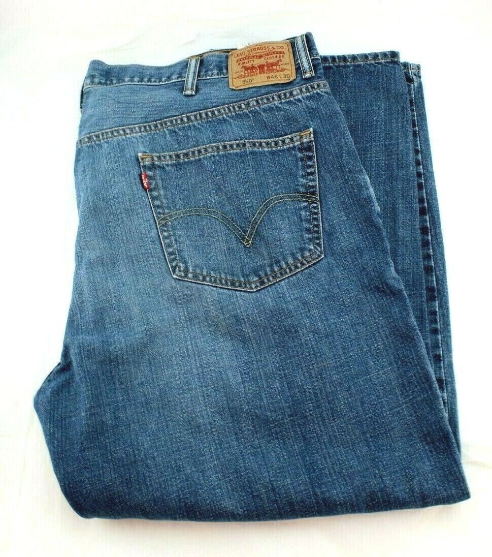 LEVI’S 505 Size 48 X 30 Light Blue Relaxed At Thigh Men’s Jeans MSRP $69