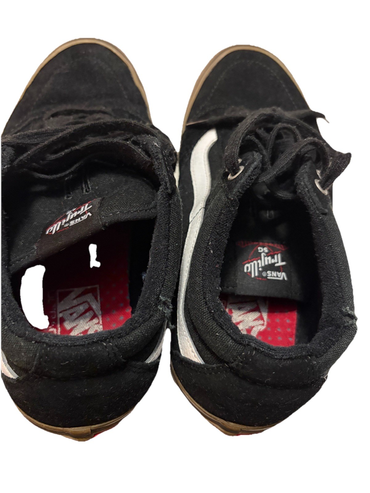 VANS TNT SG Pro Black/White/Gum Low Top Lace-Up Skate Athletic Sneakers Trujillo