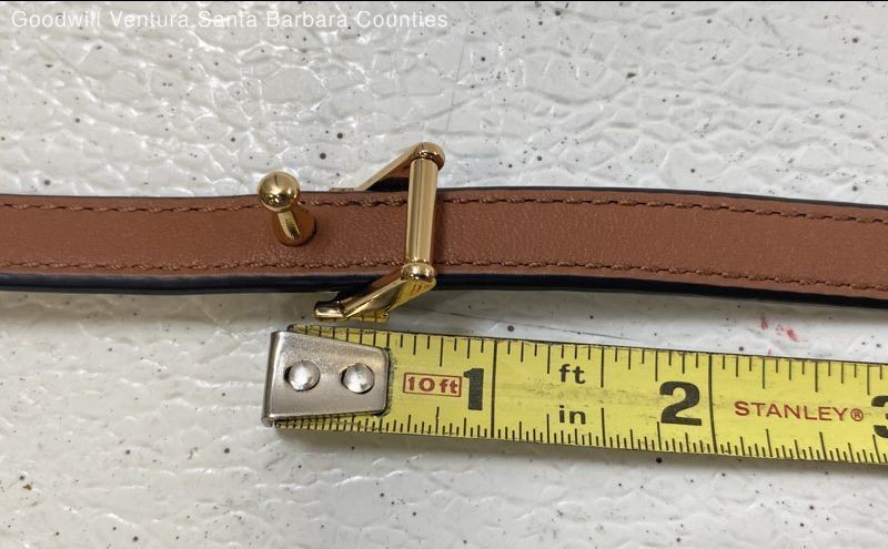 Tory Burch Reversible Logo Belt in Black & Classic Tan-Waist-26-30″-Sz S