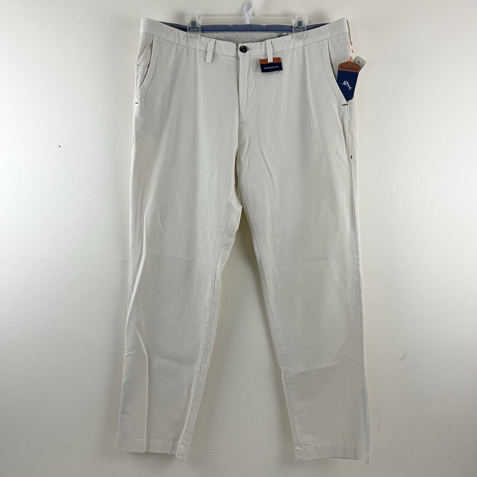 Tommy Bahama Island Chino Mens 40×32 5 Pocket Pant Bleached Sand T110638
