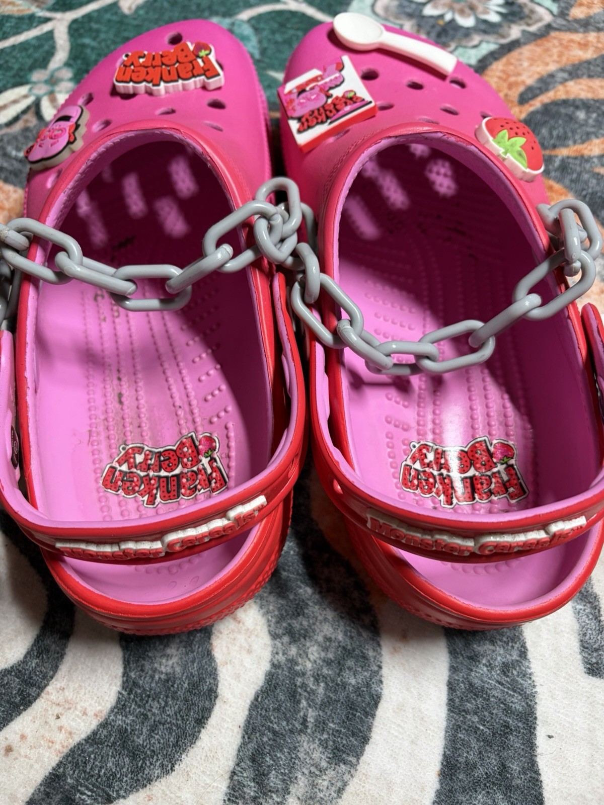 Franken Berry x Crocs Classic Clogs General Mills Cereal US M6/W8 Shoes