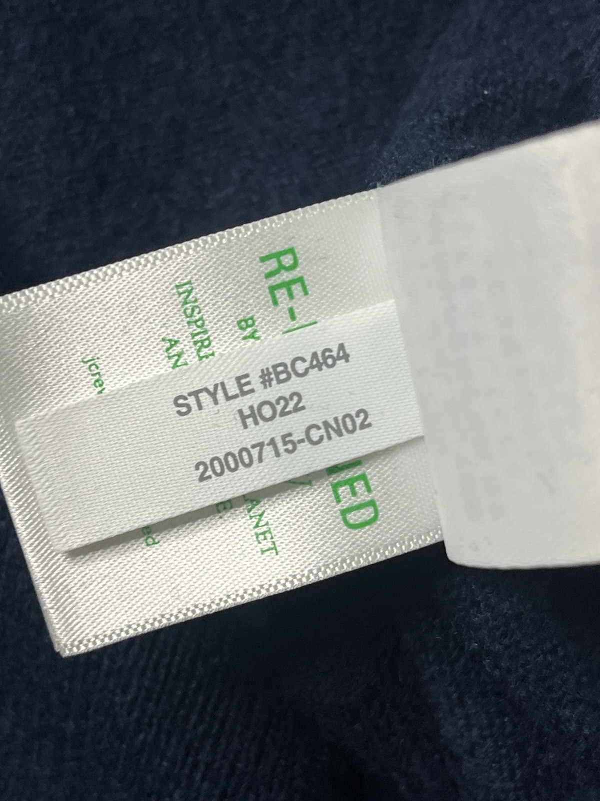 J Crew Relaxed midweight cashmere V-neck sweater L Navy New 2022 Model