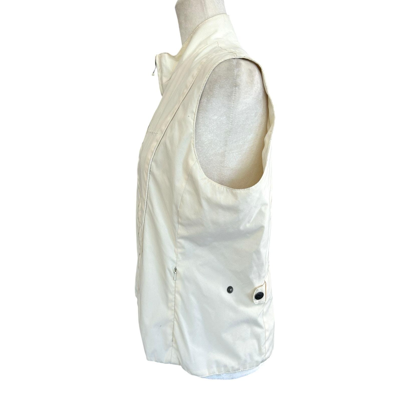 Mountain Horse Full Zip Riding Vest Women Medium Cream Equestrian Horses Outdoor