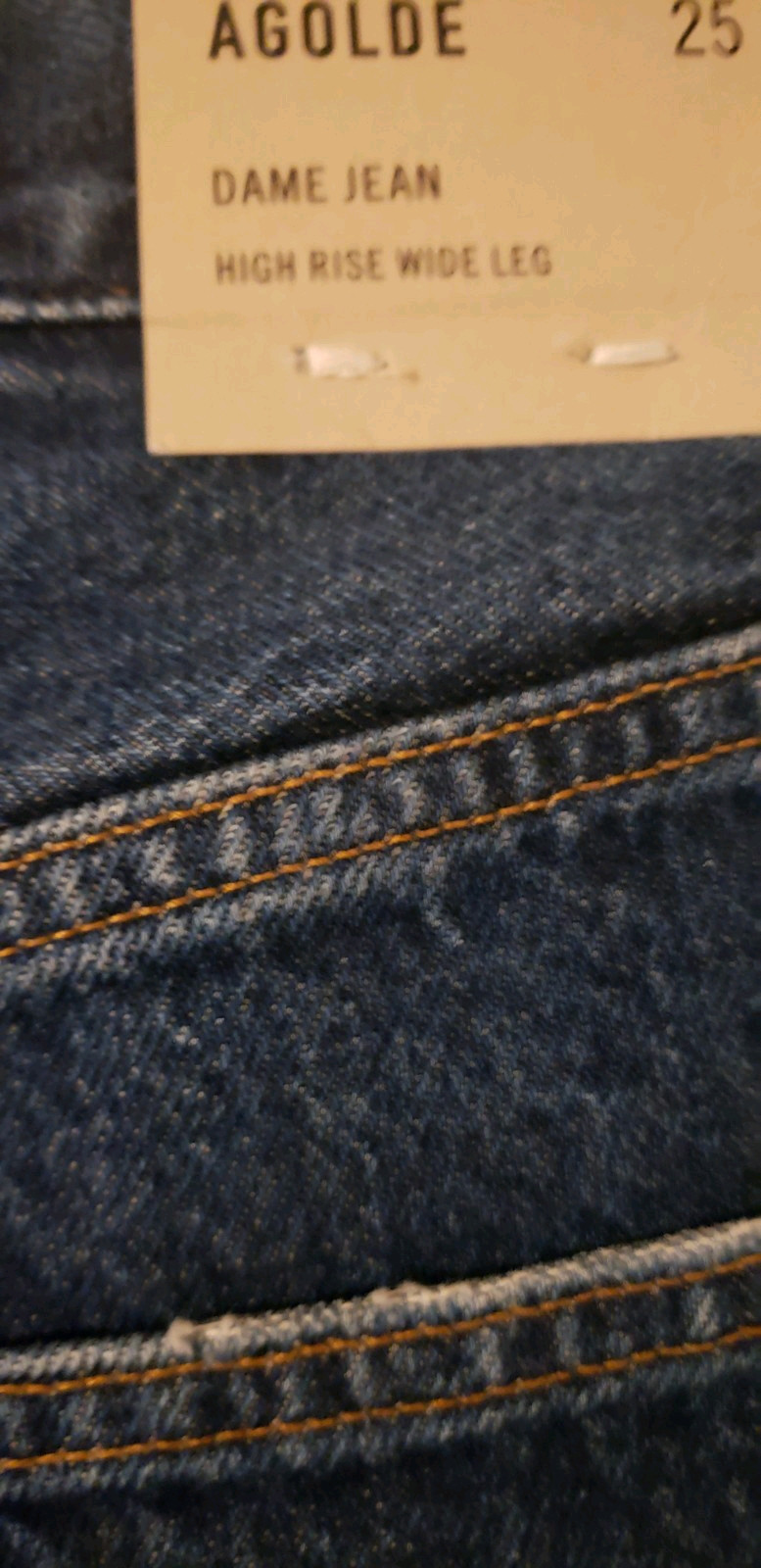 Agolde Dame No Cuff Jeans Enamour 25 NWT $258+