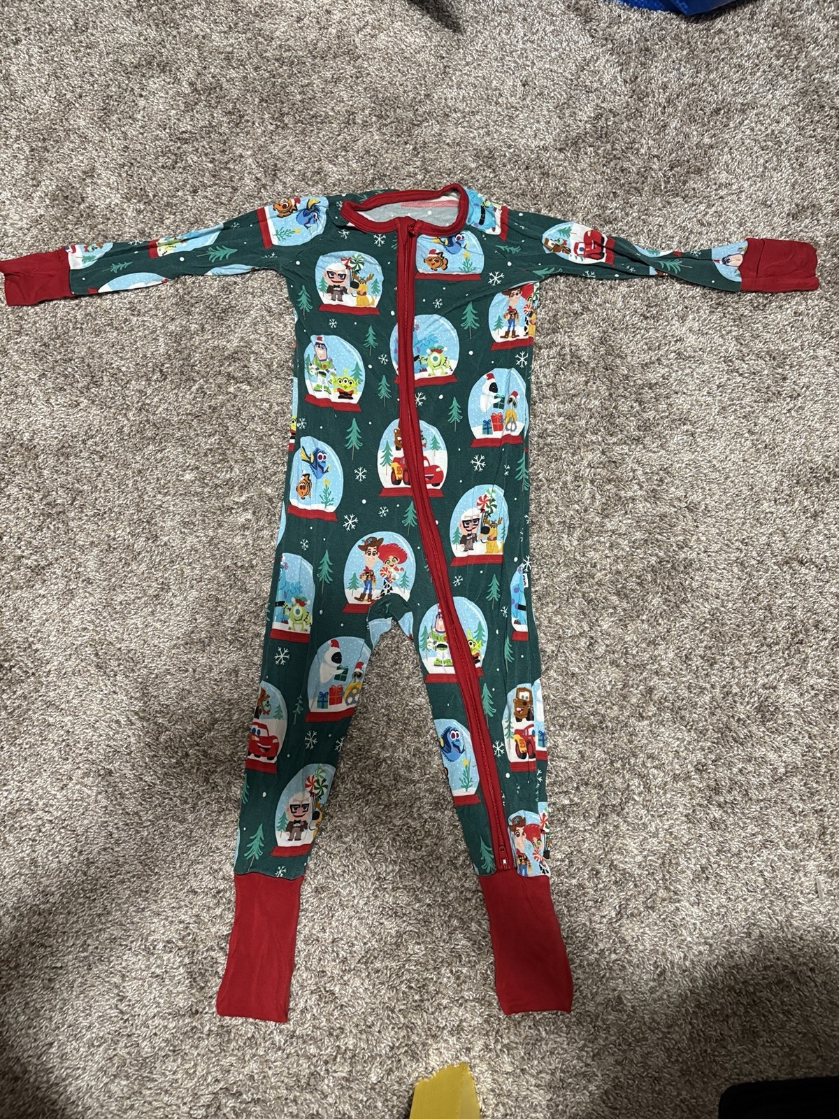 Little Sleepies a Very Pixar Christmas PJ Zippy for 12-18 Months