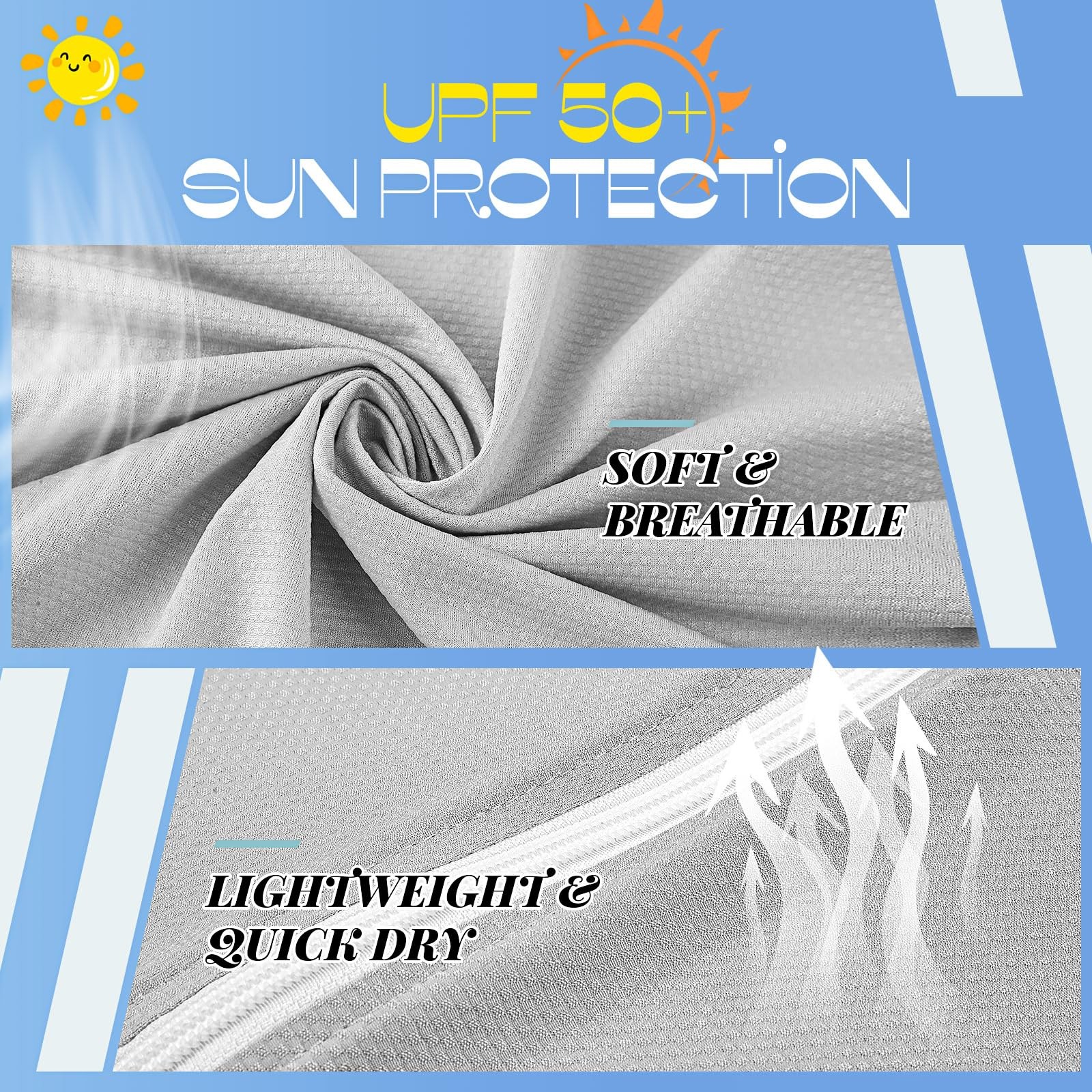 Hercicy 2 Pcs Women’s Sun Protection Jacket Hoodie with UPF 50+ Lightweight F…