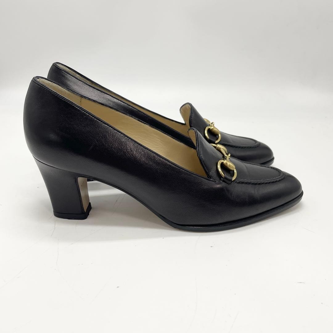 Gucci Horsebit Pumps Leather Black Women’s Size EU35/US5