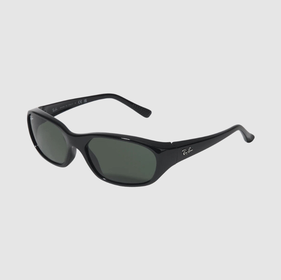 Ray-Ban DADDY-O II Polished Black Frame Green Classic G-15 Lenses