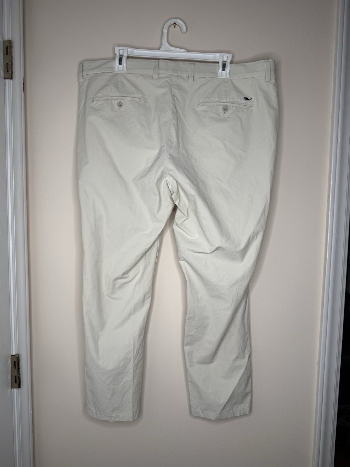 Vineyard Vines Stone Off White Performance Flat Front Stretch Pants Size 40×32