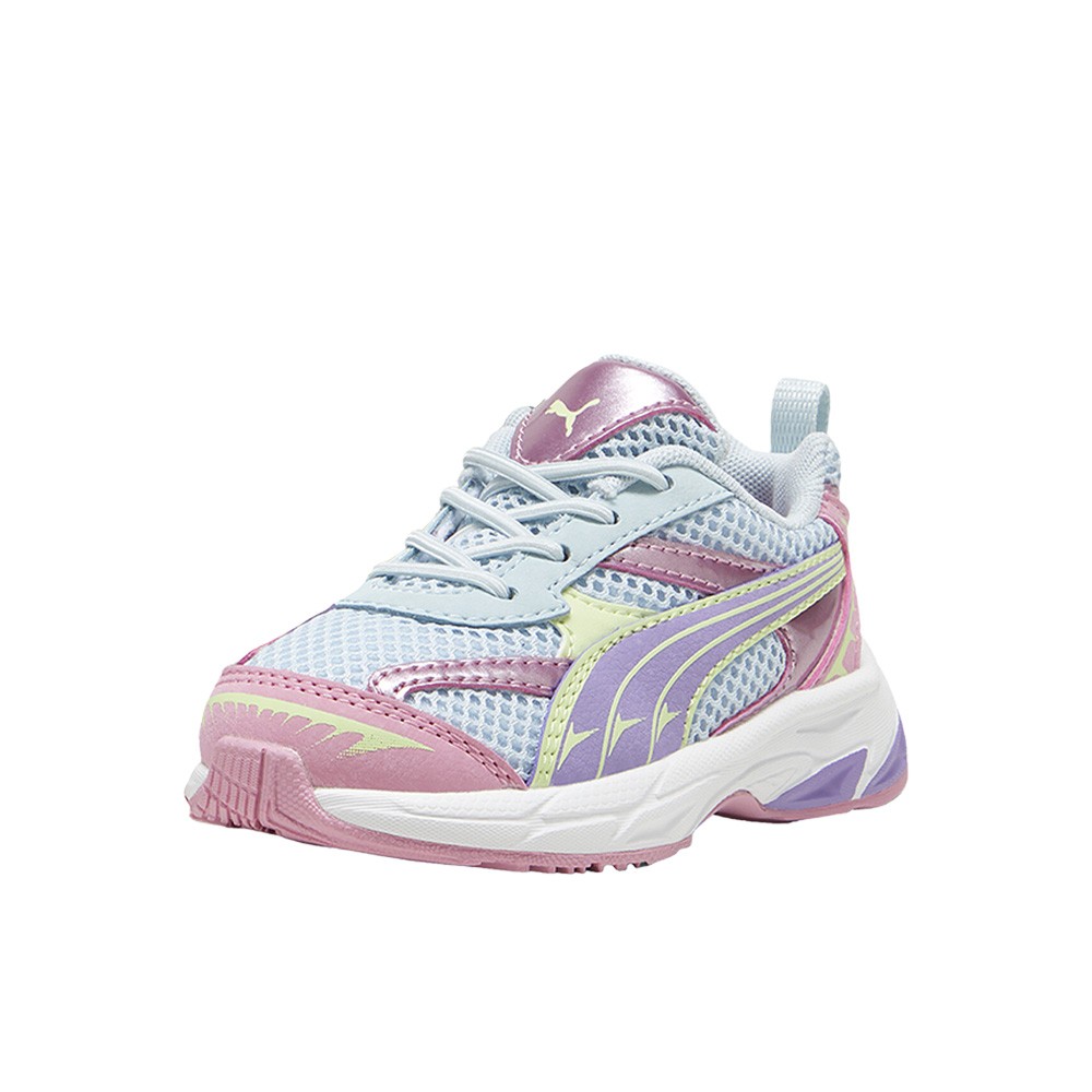 PUMA Morphic Mystery Garden Lace Up Toddler Girls Blue, Pink Sneakers Casual Sh
