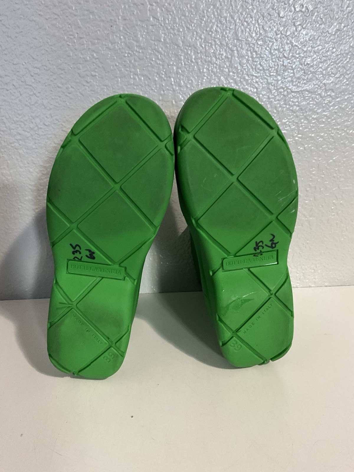 Bottega Veneta Puddle Boots Size 39 Green Rubber..